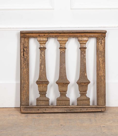 18th Century Pained Balustrade Panel