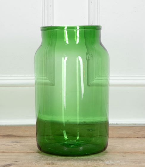 19th Century Green Glass Pickling Jar