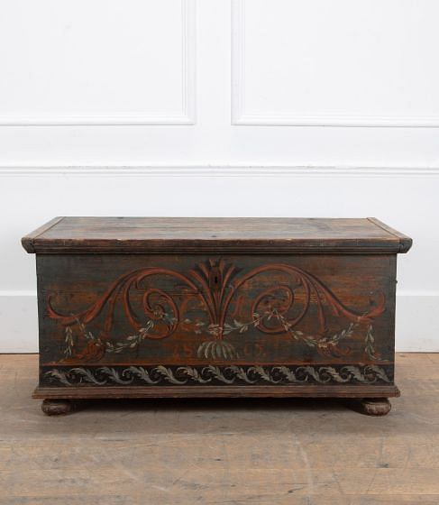 Early 19th Century Swedish Painted Chest