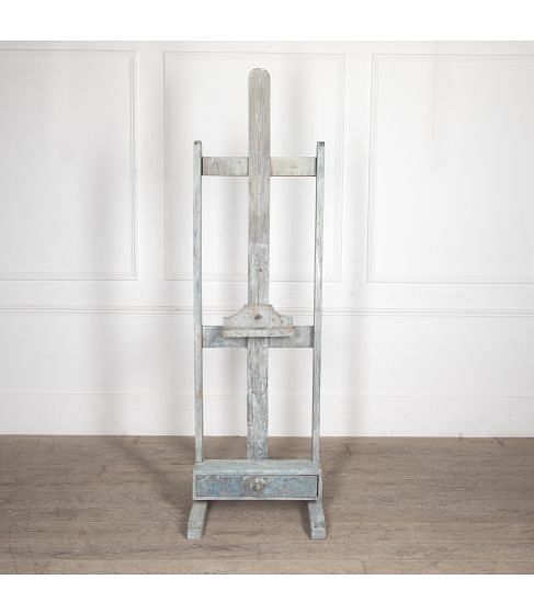 19th Century French Artists Easel with Drawer