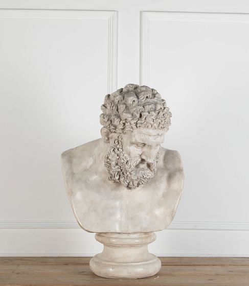 Large 20th Century Plaster Sculpture of Hercules