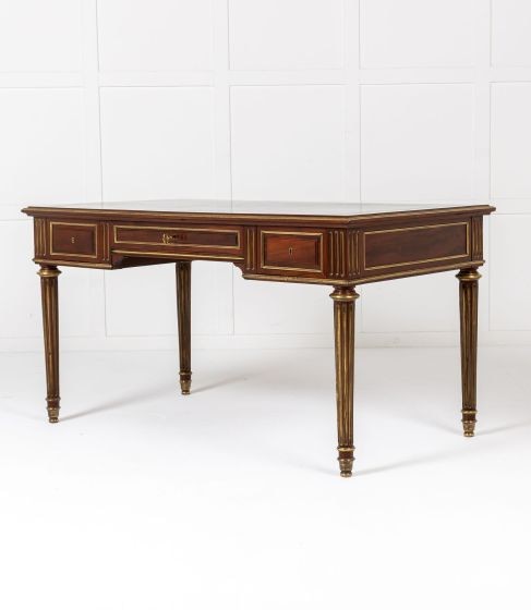 19th Century French Mahogany Bureau Plat DB0644142