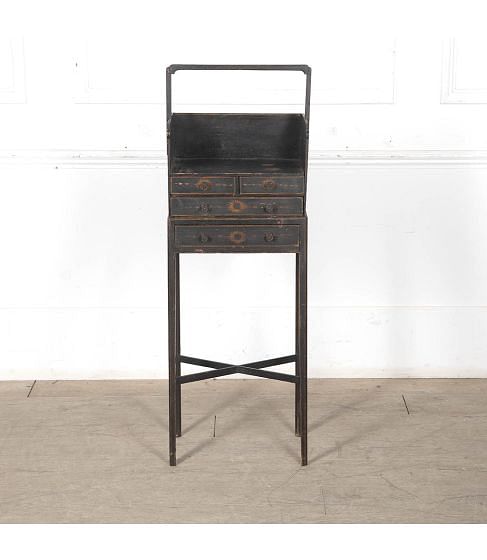 19th Century Regency Painted Pine Chevrette
