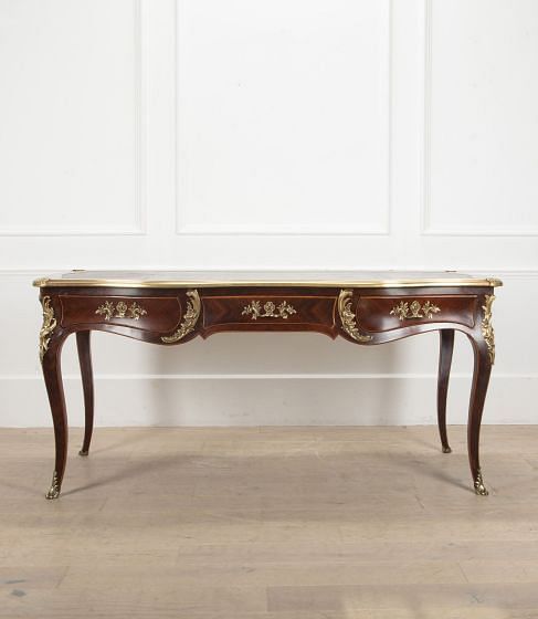 19th Century French Louis XV Style Bureau Plat