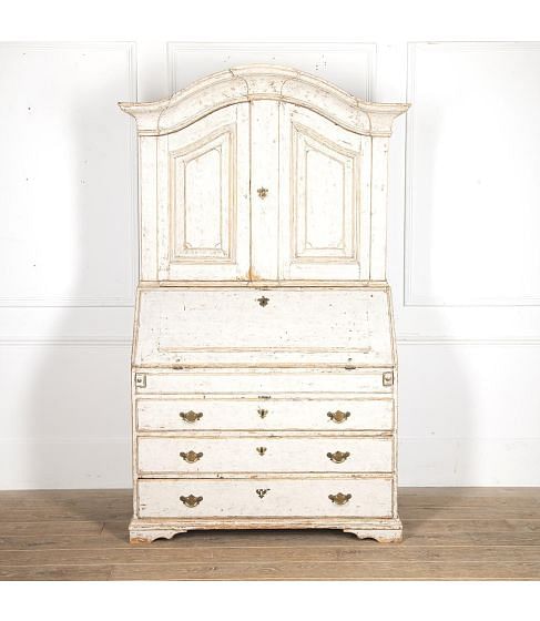 Swedish 18th Century Rococo Secretary