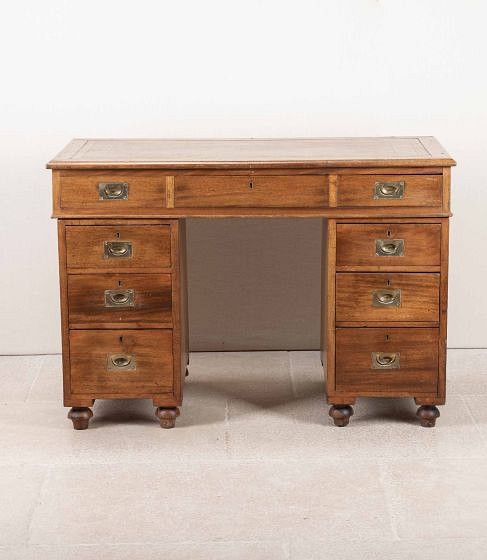 Small 19th Century English Military Campaign Desk