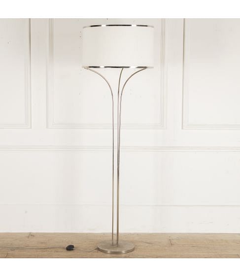 French 1970s Chrome Standard Lamp