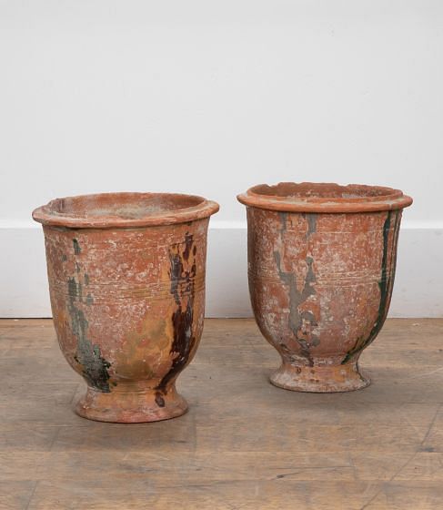 Pair of French 19th Century Anduze Terracotta Vases