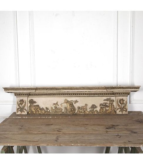 SALE: Regency Painted and Gilded Overdoor
