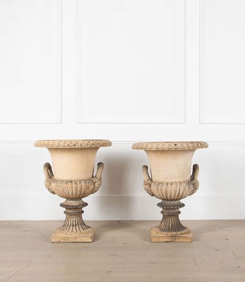 Large Pair of 19th Century J M Blashfield Garden Urns