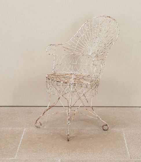 19th Century English Regency Wirework Chair