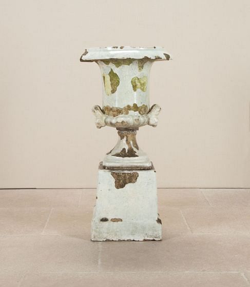 19th Century English Terracotta Urn on Pedestal GA1843177