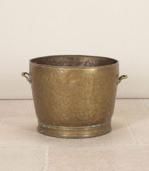 20th Century British Brass Pot with Handles