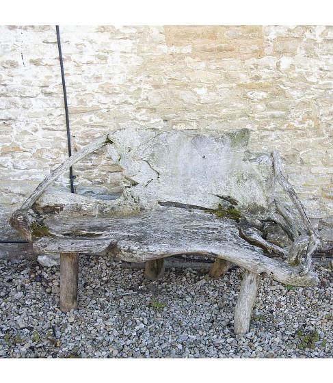 Grand Scale Rustic Garden Seat