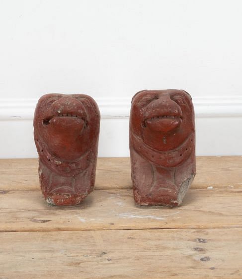 18th Century French Composition Stone Dogs