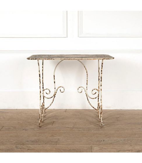 Small 20th Century French Iron Garden Table