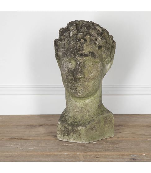 20th Century Composition Stone Head