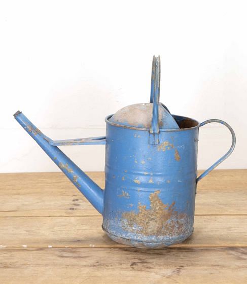 Early 20th Century English Blue Watering Can