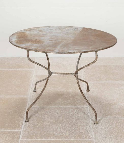 Large 19th Century French Garden Table with Marseille Lock