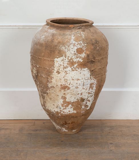 Large Late 19th Century Terracotta Olive Oil Jar