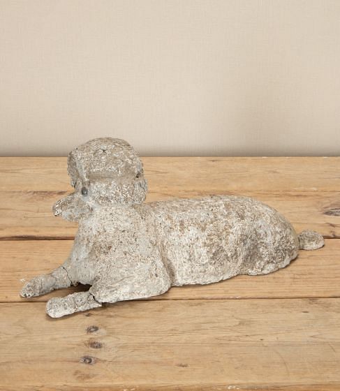 20th Century French Composition Stone Poodle