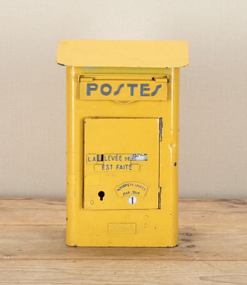20th Century French Yellow Post Box