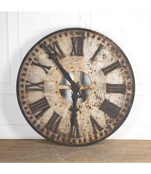 19th Century French Tower Clock Face