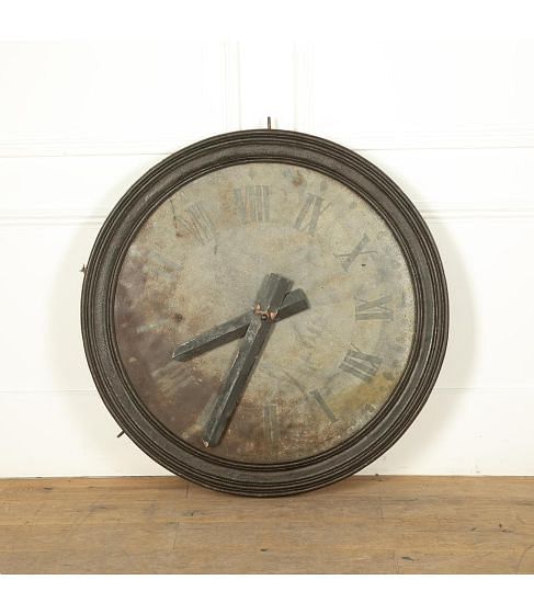 Large 19th Century Cast Iron Clock Face