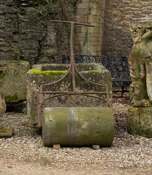 20th Century Stone Garden Roller