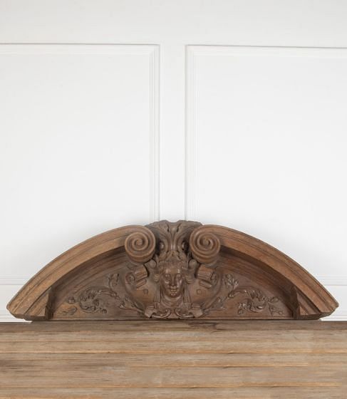 Large 18th Century Neo Classical Carved Oak Pediment