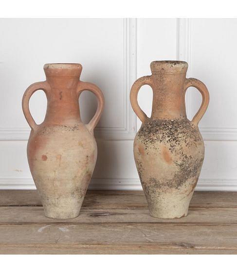 Pair of Late 19th Century French Terracotta Amphoras