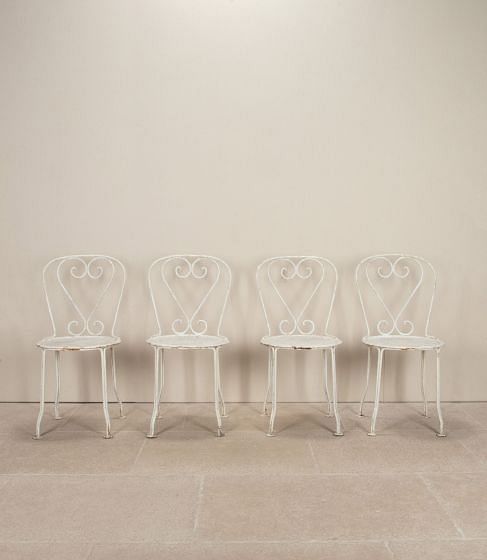 Pair of 19th Century French Metal Garden Chairs