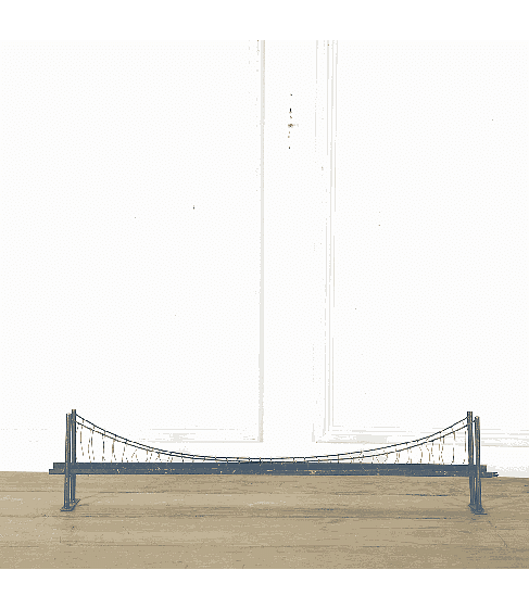SALE: Model of Railway Suspension Bridge