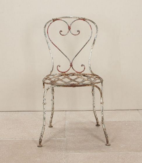 19th Century French Garden Iron Chair