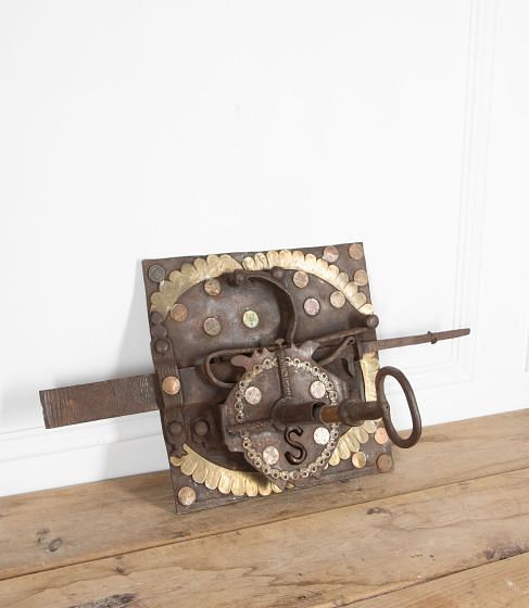 18th Century Monumental Lock and Key