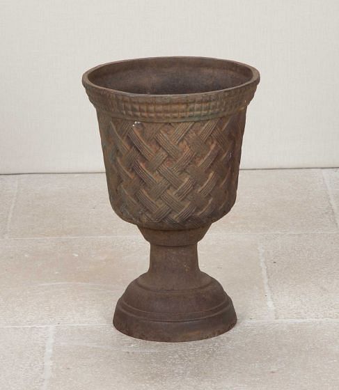20th Century French Cast Iron Garden Orangery Urn