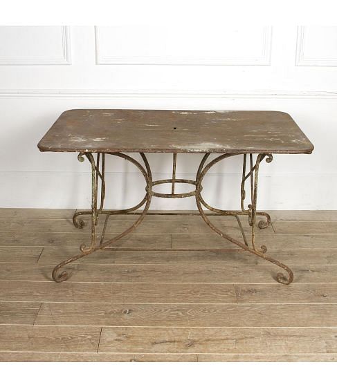 Large 19th Century French Iron Table