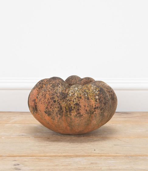 20th Century French Terracotta Pumpkin