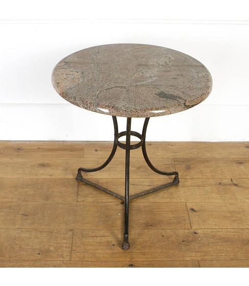 French Marble Top Bistro Table
