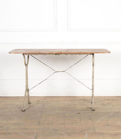 Late 19th Century French Marble Top Bistro Table