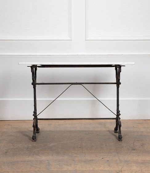 20th Century French Marble Bistro Table