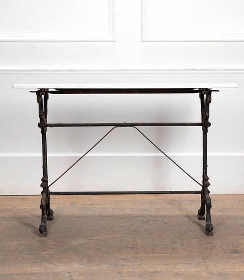 20th Century French Marble Top Bistro Table