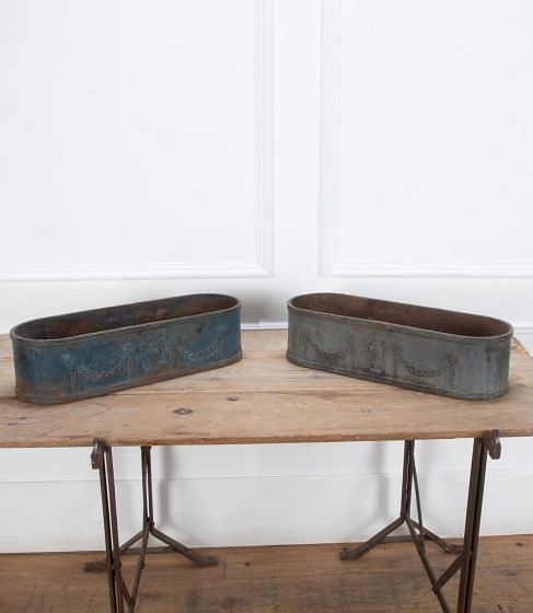 Two 19th Century French Cast Iron Jardinieres