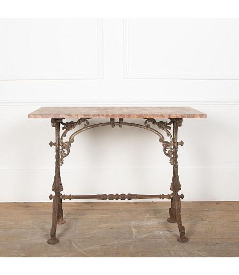 19th Century Cast Iron Bistro Table