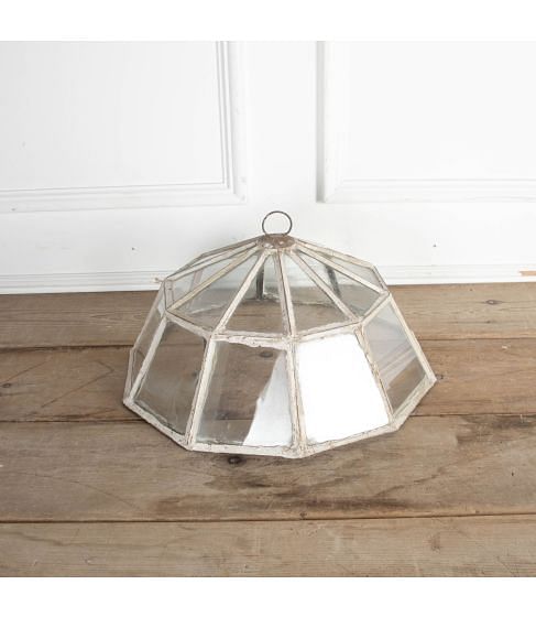 19th Century French Glass and Iron Garden Cloche