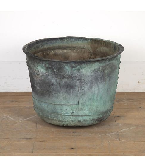 19th Century Large Copper Planter