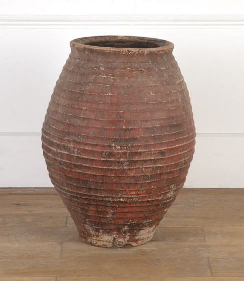 19th Century Spanish Olive Pot