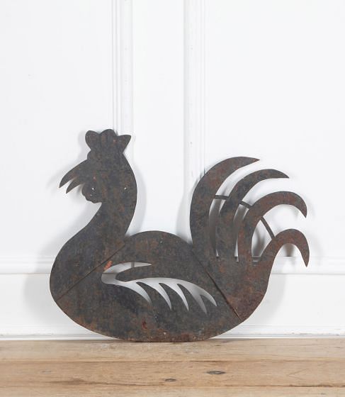 Large 19th Century Cockerel Weathervane