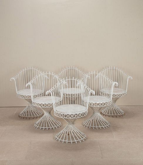 Set of Six 20th Century French 'Antheor' Chairs by Mathieu Mategot