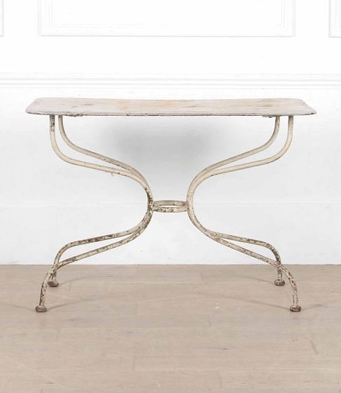 Early 20th Century French Metal Garden Table